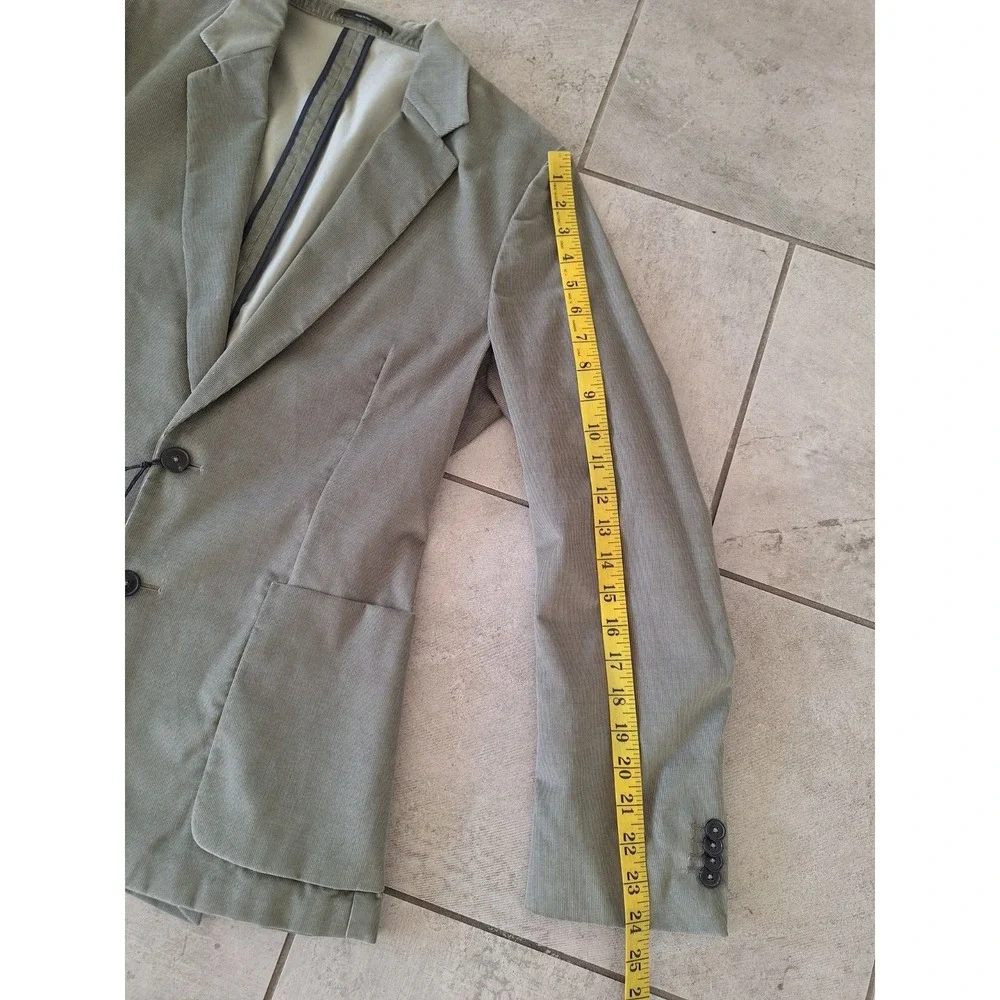 Paul Smith Mens cotton blend corduroy suit jacket in olive size 38